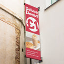 Custom Sized PVC Banners with Pole Pockets - 440gsm - £15 per sqm