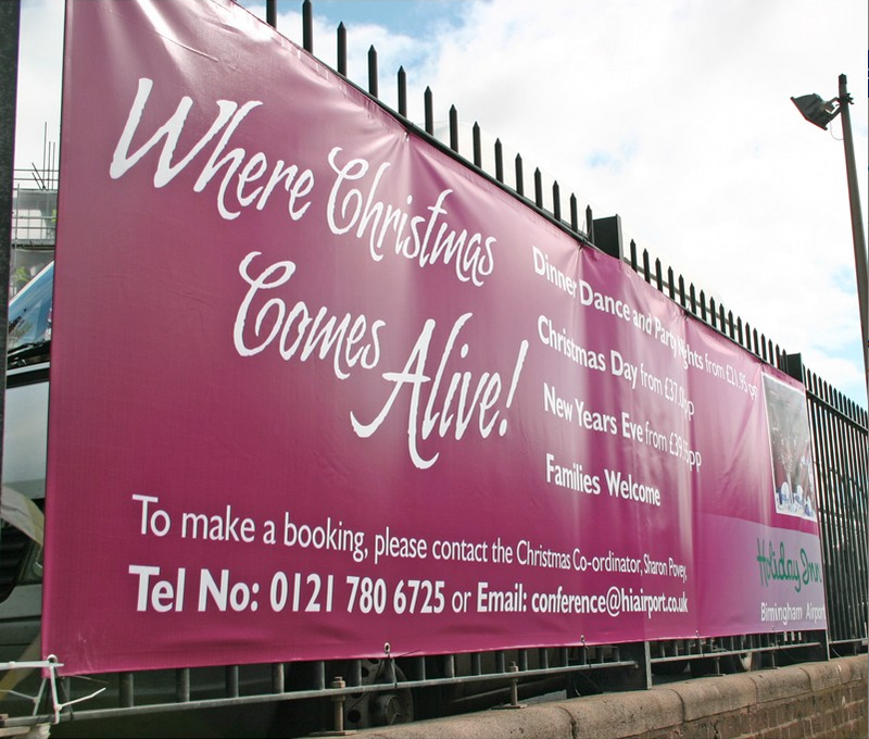 Pvc Banner Example Custom Sized PVC Banners - 440gsm - £15 per sqm
