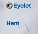 Hem and Eyelet PVC Banners