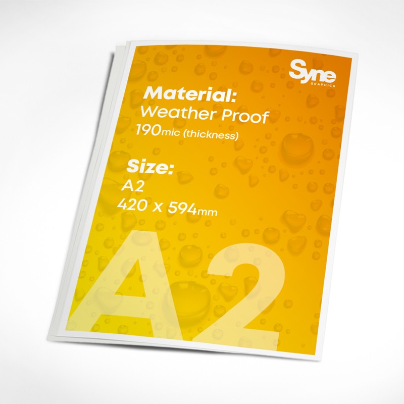 Weatherproofing Rally Posters Weatherproof Poster Printing | Syne Graphics