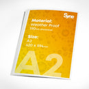 A2 - Weather Proof Poster 190mic
