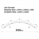 Pop Up Systems 3x4 Curved