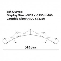 Pop Up Systems 3x4 Curved