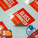 Gloss Laminated Printed Sticker