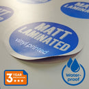 Matt Laminated Printed Sticker