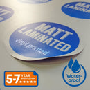 5-7yr Vinyl Printed Sticker - Matt Laminate - £35 per sqm